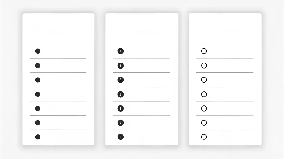 Виды буллитов и списков