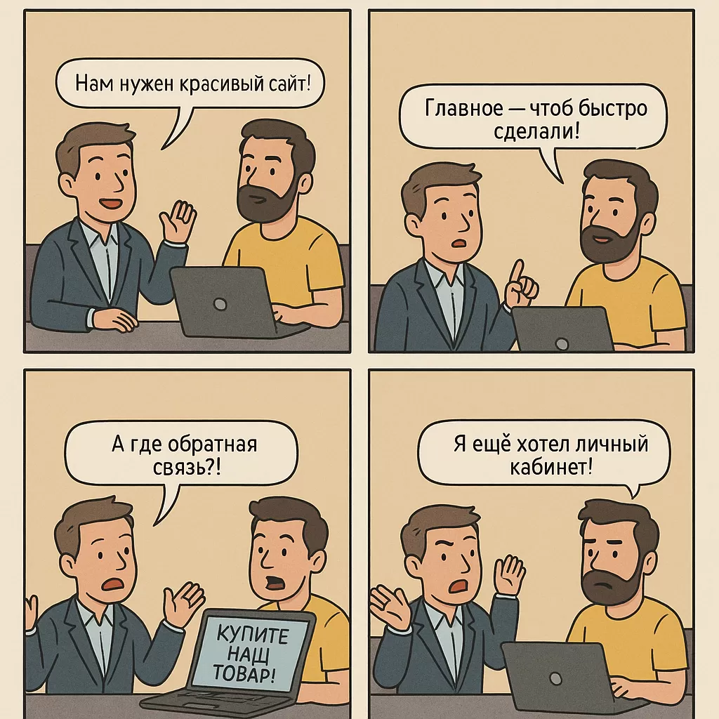 Ошибки при составлении ТЗ