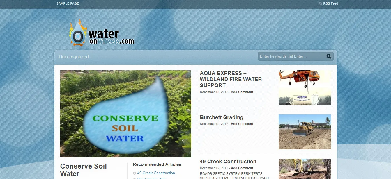 Water On Wheels