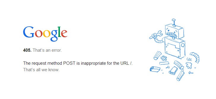 405. That’s an error. The request method is not allowed