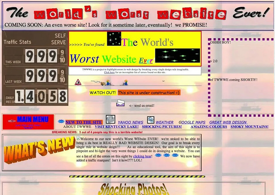The World’s Worst Website Ever